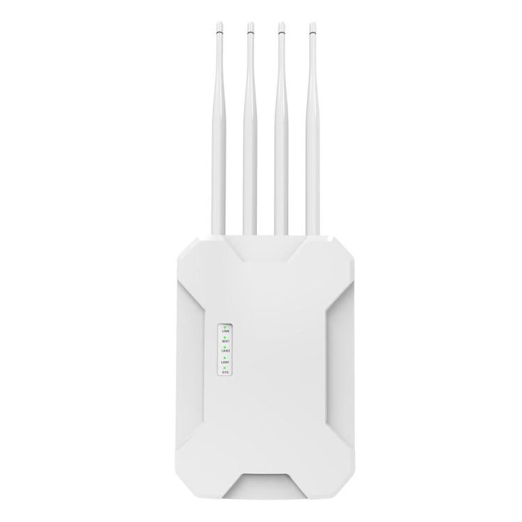 HW1800S WiFi 6 Outdoor Wireless Access Point 1800Mbps Waterproof  Dual Band Gigabit Router, Plug:UK Plug