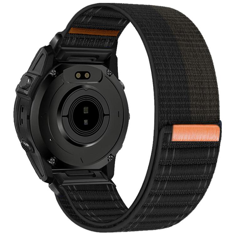For Garmin 26mm Wave Texture Nylon Hook and Loop Fastener Quick Release Watch Band