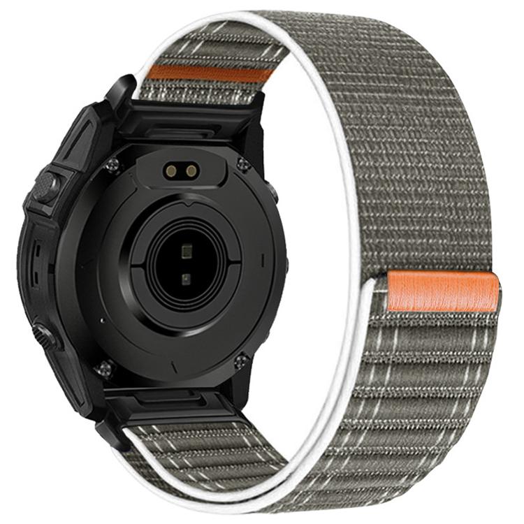 For Garmin 26mm Wave Texture Nylon Hook and Loop Fastener Quick Release Watch Band
