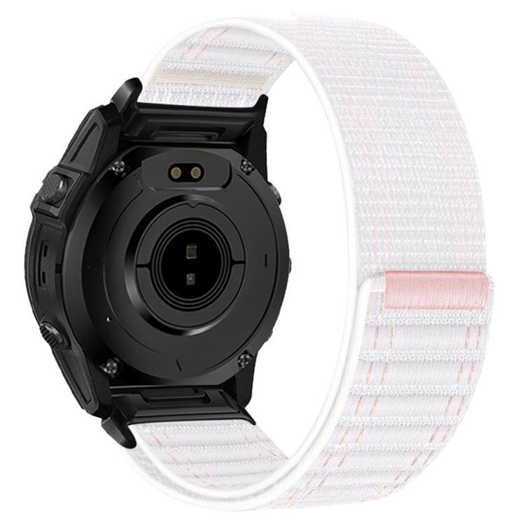 For Garmin 26mm Wave Texture Nylon Hook and Loop Fastener Quick Release Watch Band