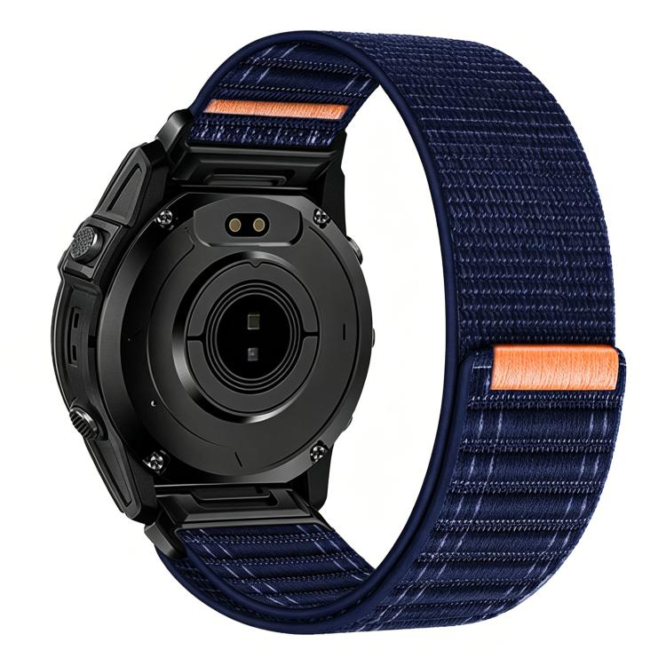 For Garmin 26mm Wave Texture Nylon Hook and Loop Fastener Quick Release Watch Band