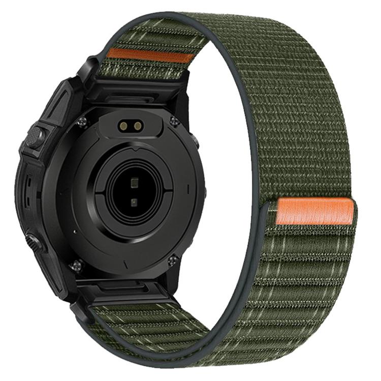 For Garmin 22mm Wave Texture Nylon Hook and Loop Fastener Quick Release Watch Band
