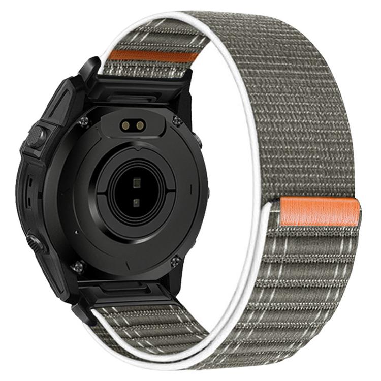 For Garmin 22mm Wave Texture Nylon Hook and Loop Fastener Quick Release Watch Band