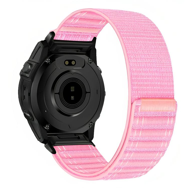 For Garmin 20mm Wave Texture Nylon Hook and Loop Fastener Quick Release Watch Band