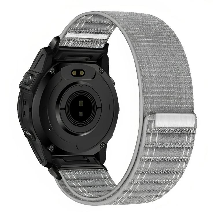 For Garmin 20mm Wave Texture Nylon Hook and Loop Fastener Quick Release Watch Band