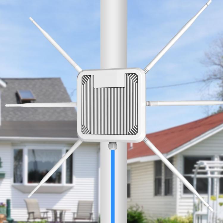 HW3000B Dual Band 3000Mbps IP67 Waterproof WiFi 6 Outdoor Wireless AP Router, Plug:AU Plug