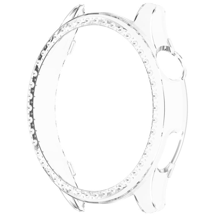 For Xiaomi Watch S5 46mm Single Row Diamond Half Coverage Hollow PC Watch Protective Case