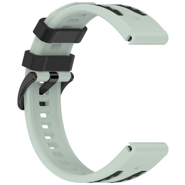 For Garmin 22mm Quick Release Two Color Silicone Watch Band