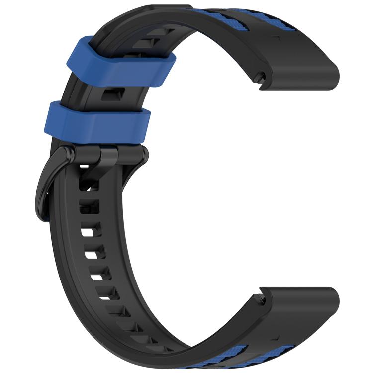 For Garmin 22mm Quick Release Two Color Silicone Watch Band