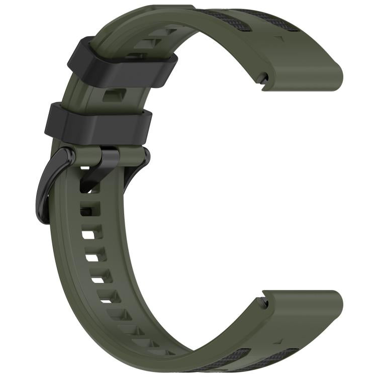 For Garmin 26mm Quick Release Two Color Silicone Watch Band