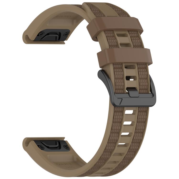 For Garmin 26mm Quick Release Two Color Silicone Watch Band