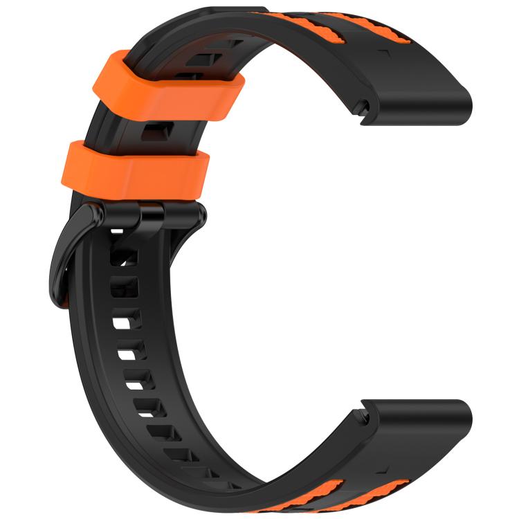 For Garmin 26mm Quick Release Two Color Silicone Watch Band