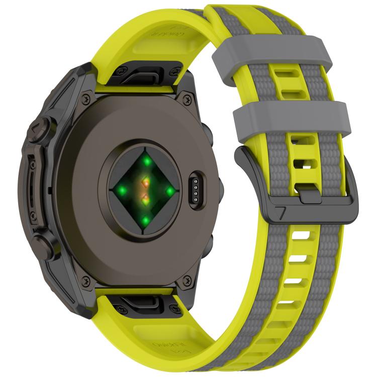 For Garmin 26mm Quick Release Two Color Silicone Watch Band