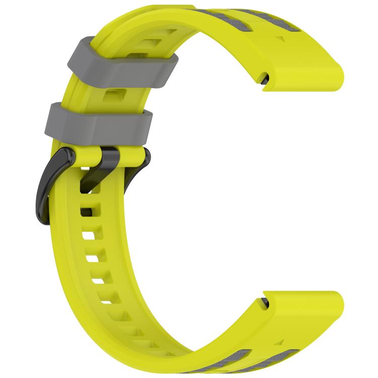 For Garmin 26mm Quick Release Two Color Silicone Watch Band