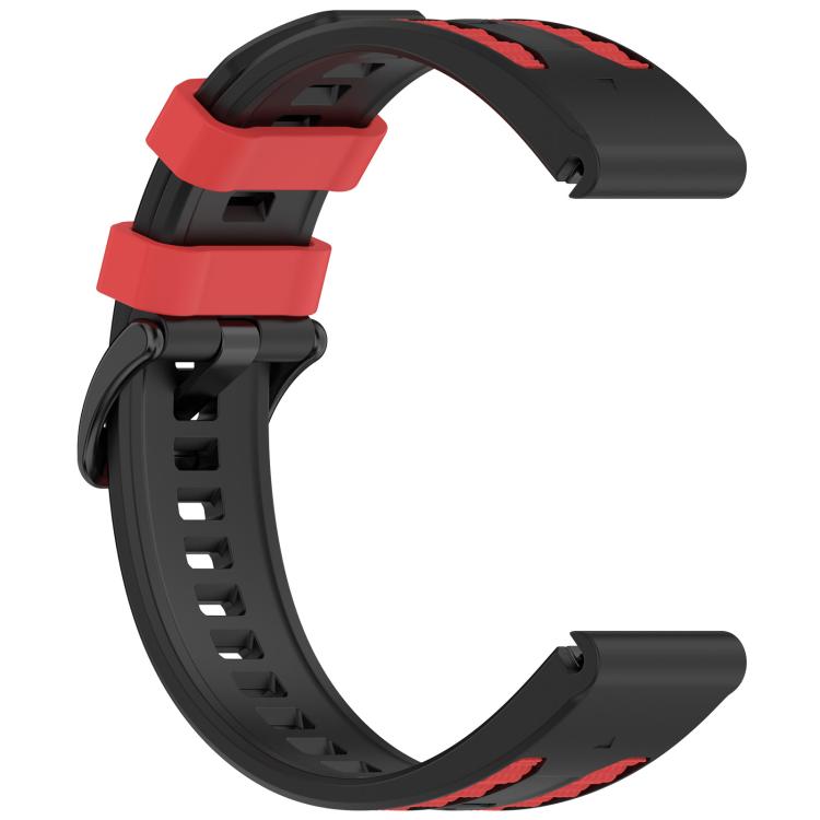 For Garmin 26mm Quick Release Two Color Silicone Watch Band