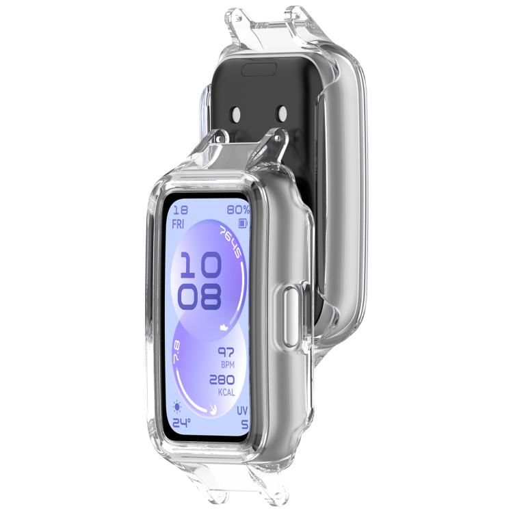For Huawei Band 11 / 11 NFC Spring Bar Design 12mm Half Coverage Hollow PC Watch Protective Case