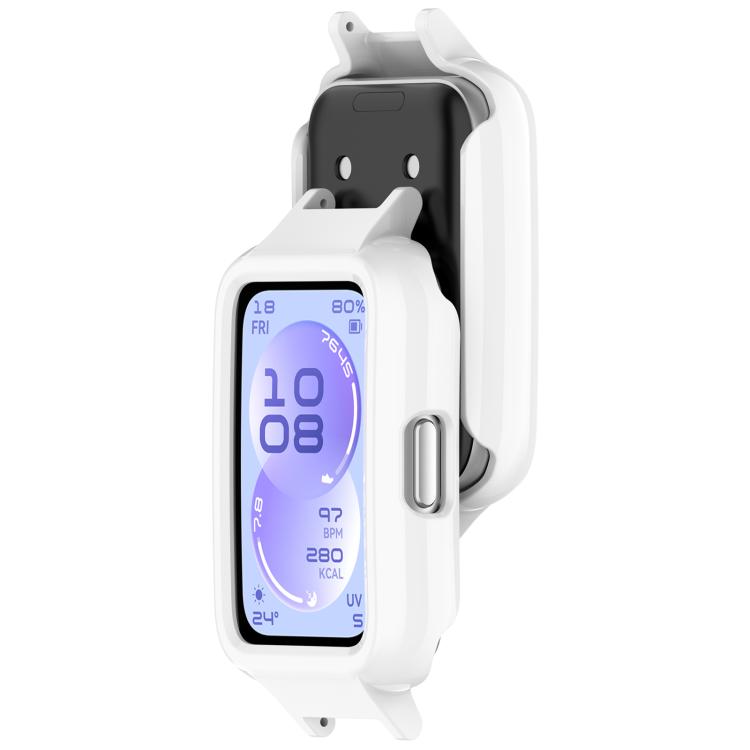 For Huawei Band 11 / 11 NFC Spring Bar Design 12mm Half Coverage Hollow PC Watch Protective Case