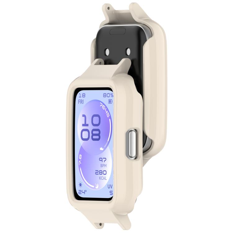 For Huawei Band 11 / 11 NFC Spring Bar Design 12mm Half Coverage Hollow PC Watch Protective Case
