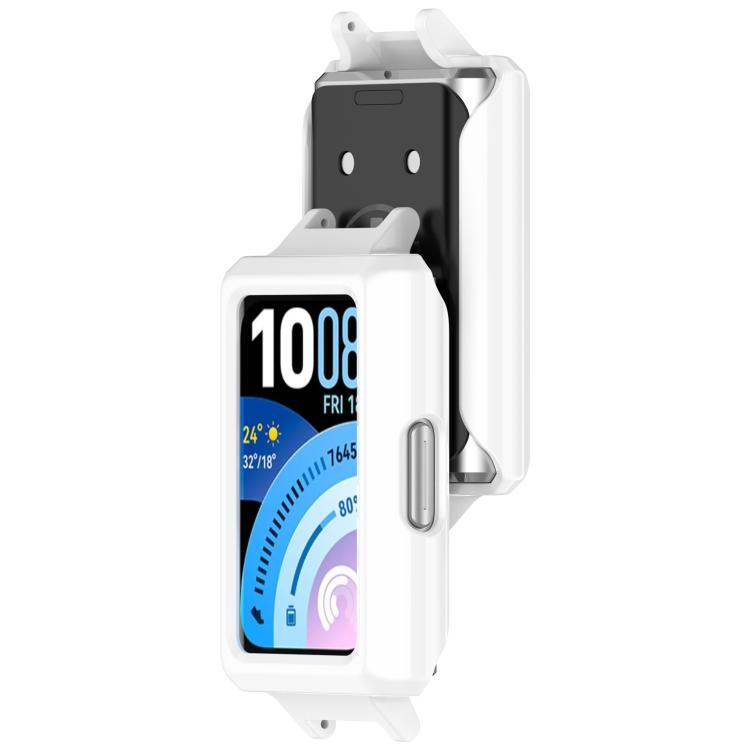 For Huawei Band 11 Pro / 11 Pro NFC Spring Bar Design 12mm Half Coverage Hollow PC Watch Protective Case