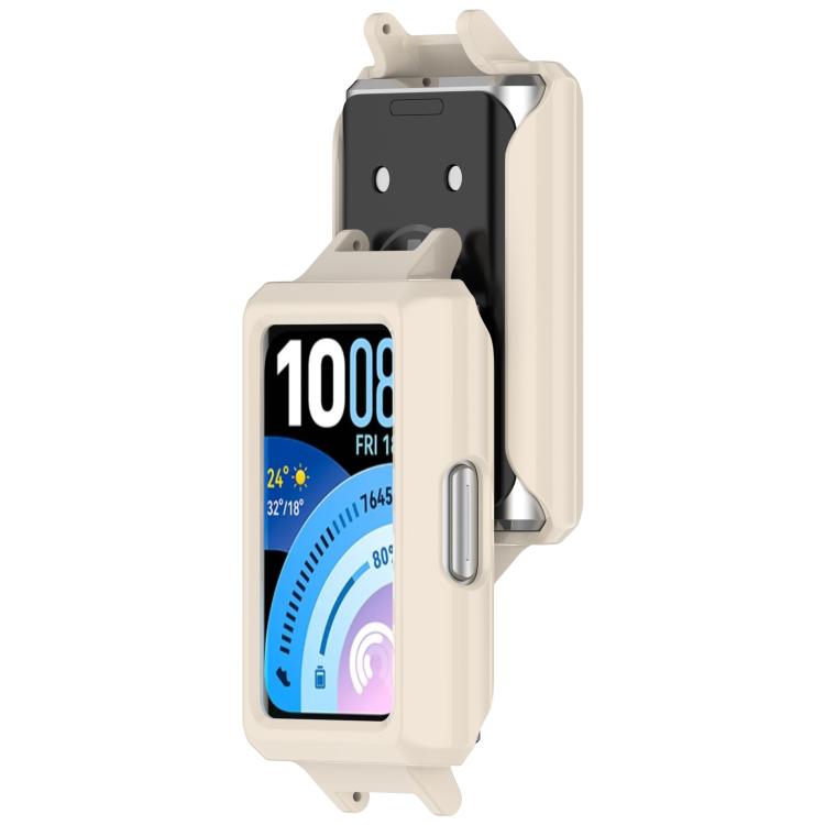 For Huawei Band 11 Pro / 11 Pro NFC Spring Bar Design 12mm Half Coverage Hollow PC Watch Protective Case