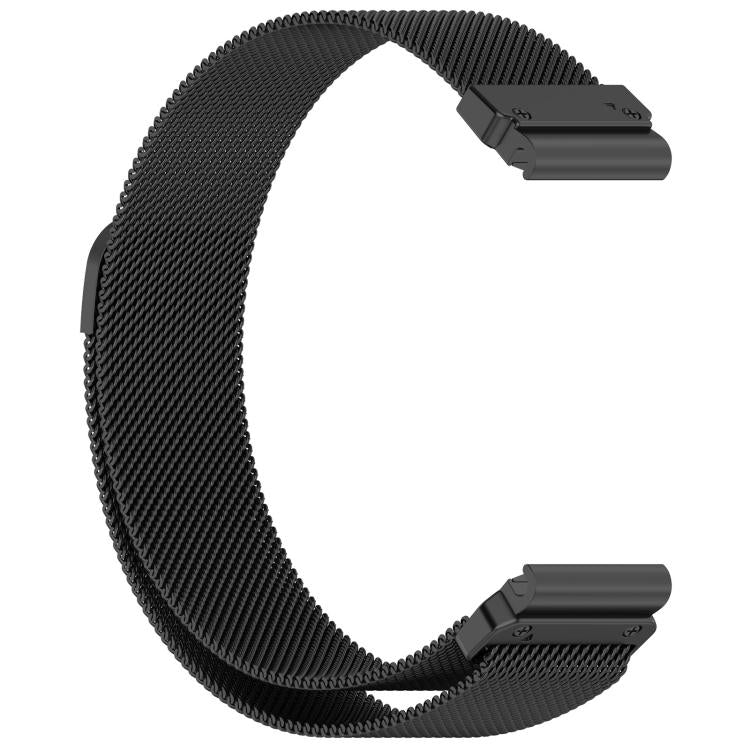 For Garmin 20mm Integrated Tactix Milanese Magnetic Stainless Steel Watch Band