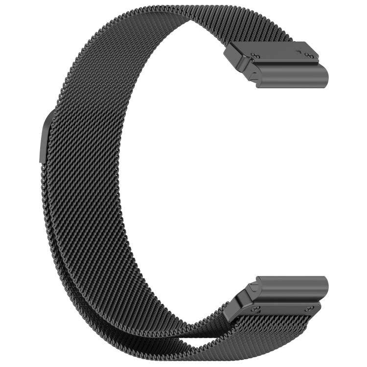 For Garmin 20mm Integrated Tactix Milanese Magnetic Stainless Steel Watch Band