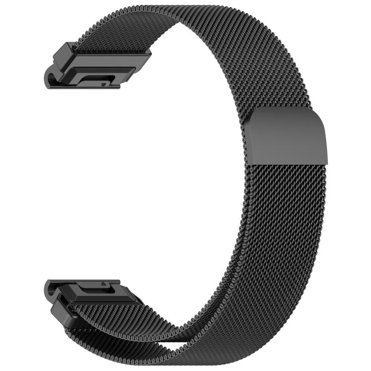 For Garmin 20mm Integrated Tactix Milanese Magnetic Stainless Steel Watch Band