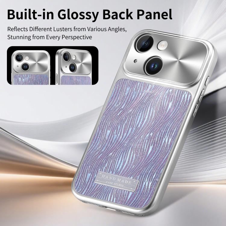 For iPhone 13 Flowing Water Ripple Magnetic Shockproof Phone Case