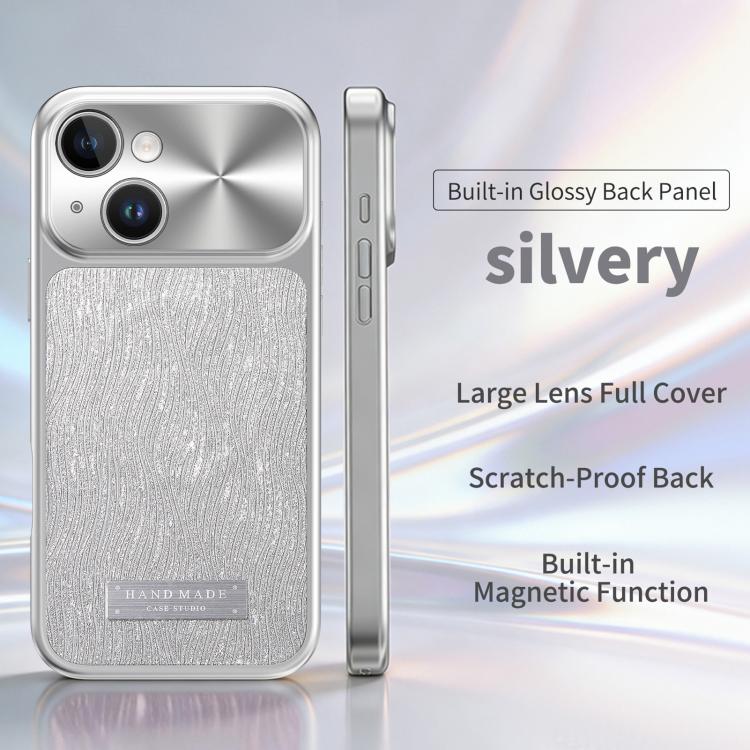 For iPhone 13 Flowing Water Ripple Magnetic Shockproof Phone Case