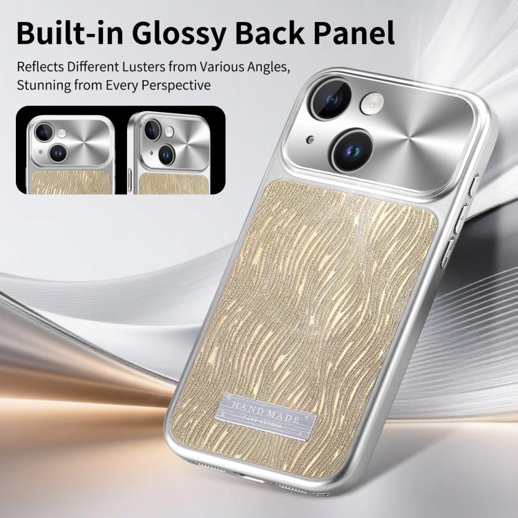 For iPhone 14 Flowing Water Ripple Magnetic Shockproof Phone Case