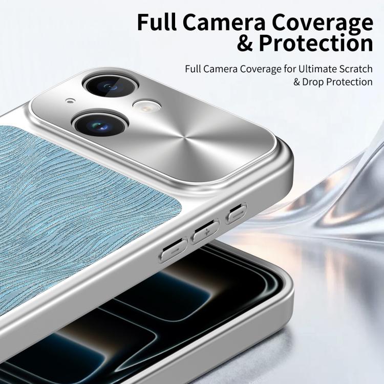 For iPhone 14 Flowing Water Ripple Magnetic Shockproof Phone Case
