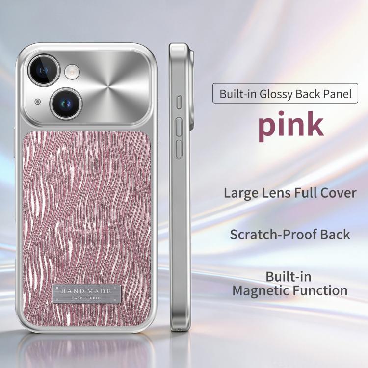 For iPhone 14 Flowing Water Ripple Magnetic Shockproof Phone Case