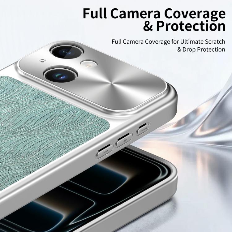 For iPhone 15 Flowing Water Ripple Magnetic Shockproof Phone Case