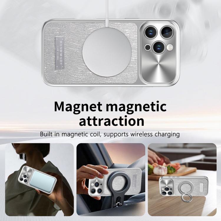 For iPhone 13 Pro Flowing Water Ripple Magnetic Shockproof Phone Case