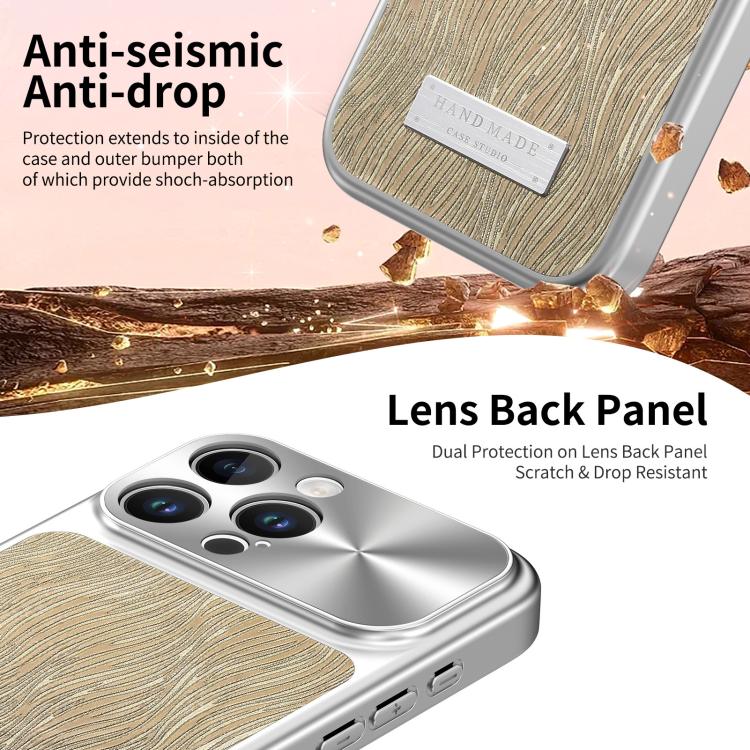 For iPhone 15 Pro Flowing Water Ripple Magnetic Shockproof Phone Case