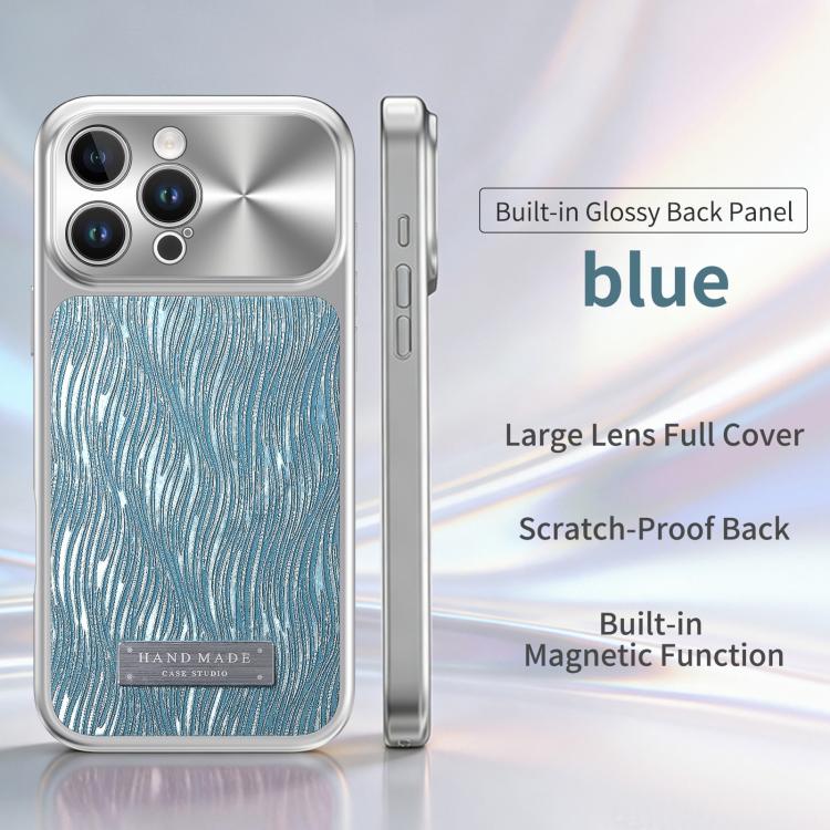 For iPhone 15 Pro Flowing Water Ripple Magnetic Shockproof Phone Case