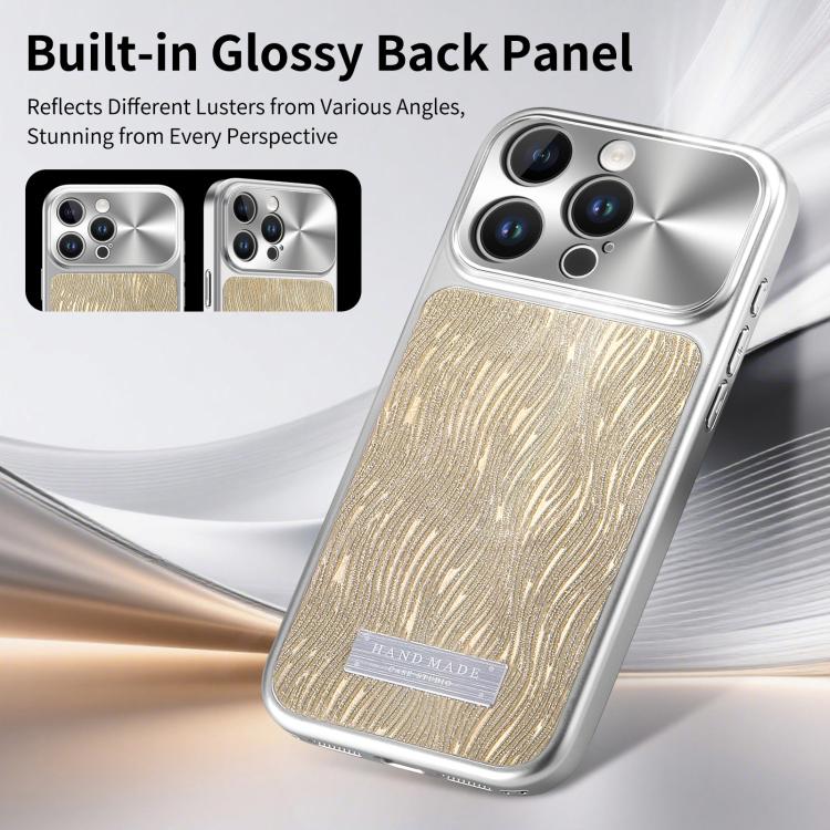 For iPhone 15 Pro Max Flowing Water Ripple Magnetic Shockproof Phone Case