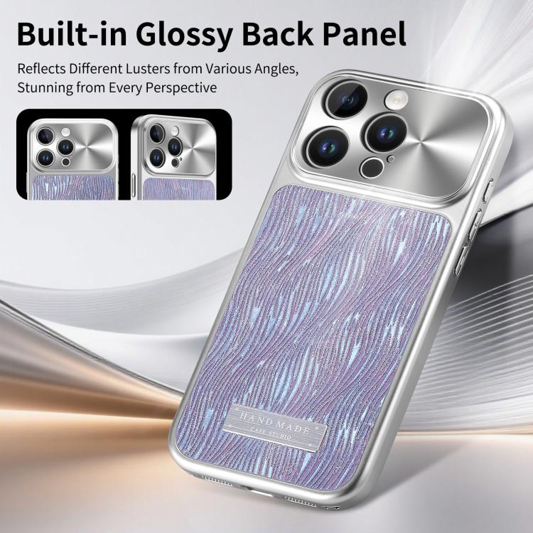 For iPhone 15 Pro Max Flowing Water Ripple Magnetic Shockproof Phone Case