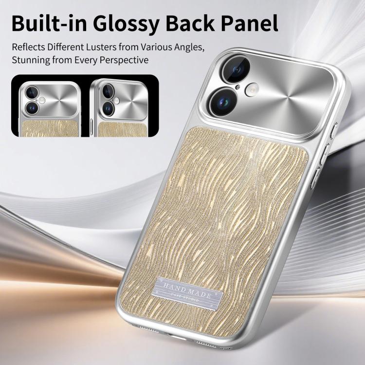 For iPhone 16 Flowing Water Ripple Magnetic Shockproof Phone Case