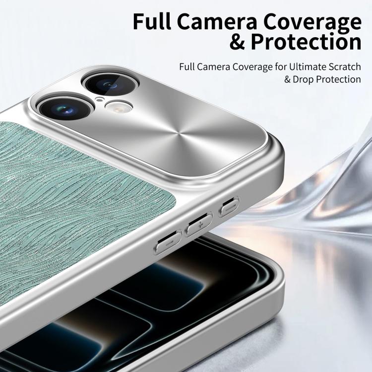 For iPhone 16 Flowing Water Ripple Magnetic Shockproof Phone Case