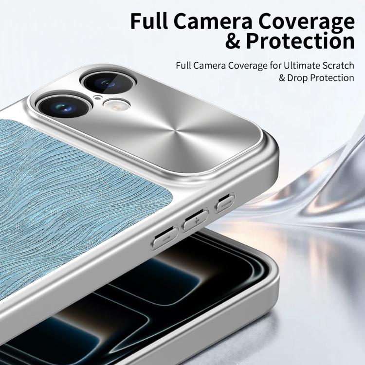 For iPhone 16 Flowing Water Ripple Magnetic Shockproof Phone Case