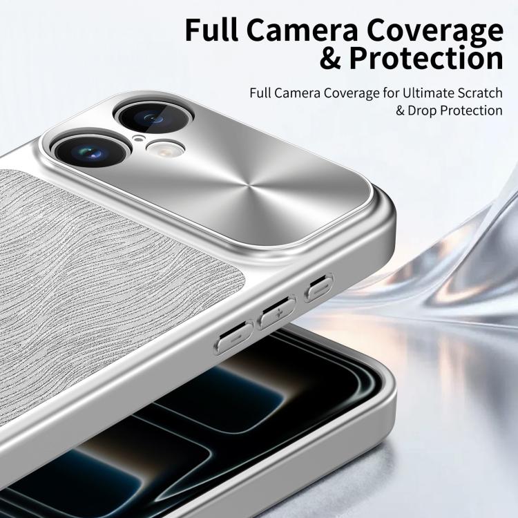 For iPhone 16 Flowing Water Ripple Magnetic Shockproof Phone Case