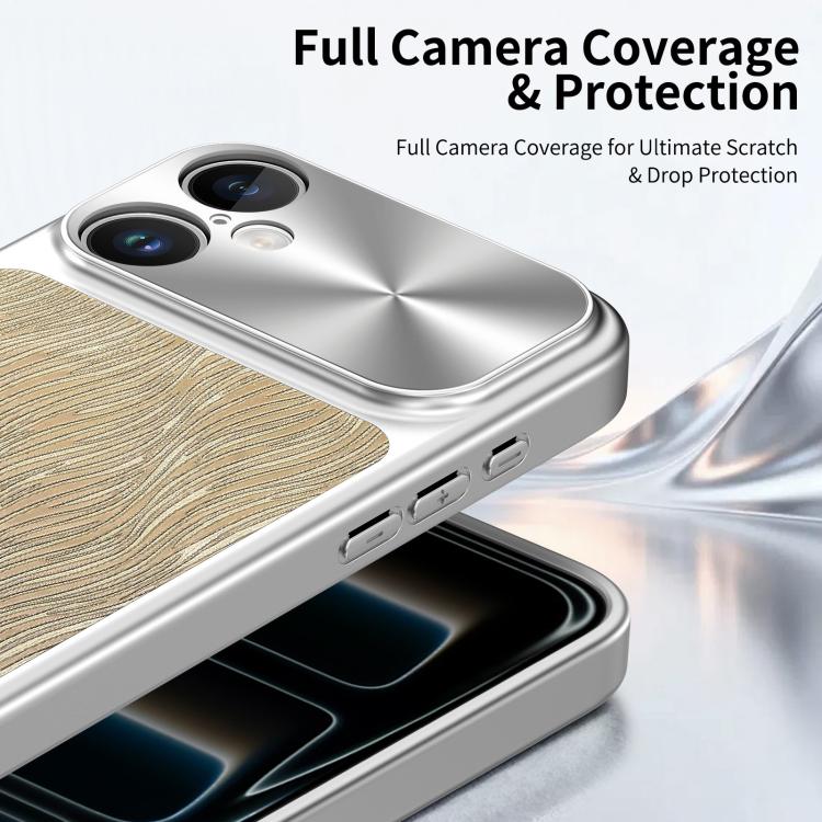 For iPhone 17 Flowing Water Ripple Magnetic Shockproof Phone Case