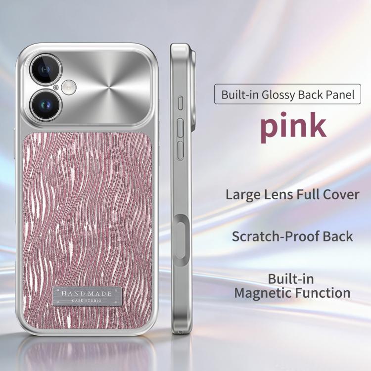 For iPhone 17 Flowing Water Ripple Magnetic Shockproof Phone Case