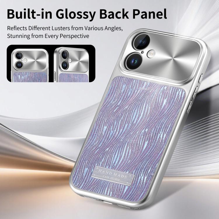 For iPhone 17 Flowing Water Ripple Magnetic Shockproof Phone Case