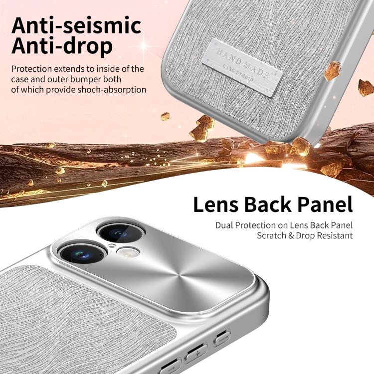 For iPhone 17 Flowing Water Ripple Magnetic Shockproof Phone Case