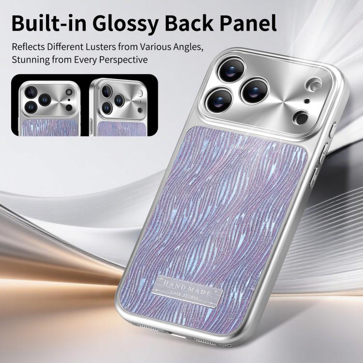For iPhone 17 Pro Flowing Water Ripple Magnetic Shockproof Phone Case
