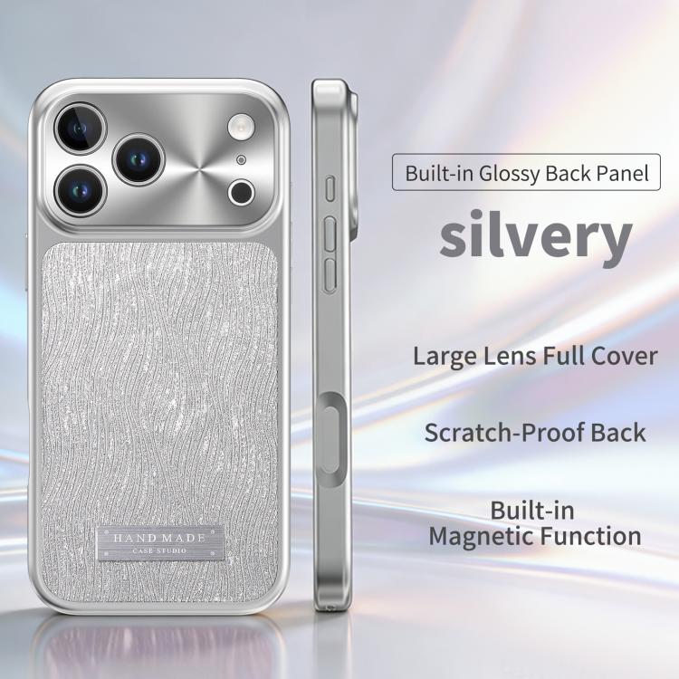 For iPhone 17 Pro Flowing Water Ripple Magnetic Shockproof Phone Case