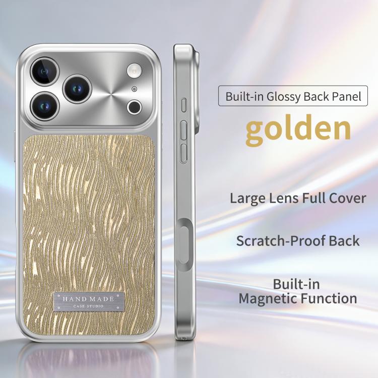 For iPhone 17 Pro Max Flowing Water Ripple Magnetic Shockproof Phone Case
