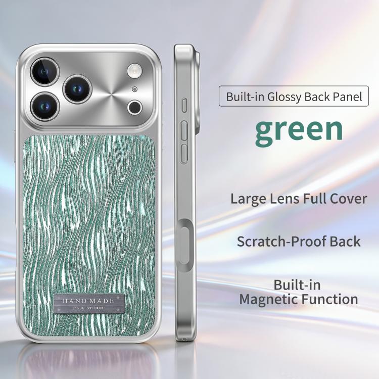 For iPhone 17 Pro Max Flowing Water Ripple Magnetic Shockproof Phone Case